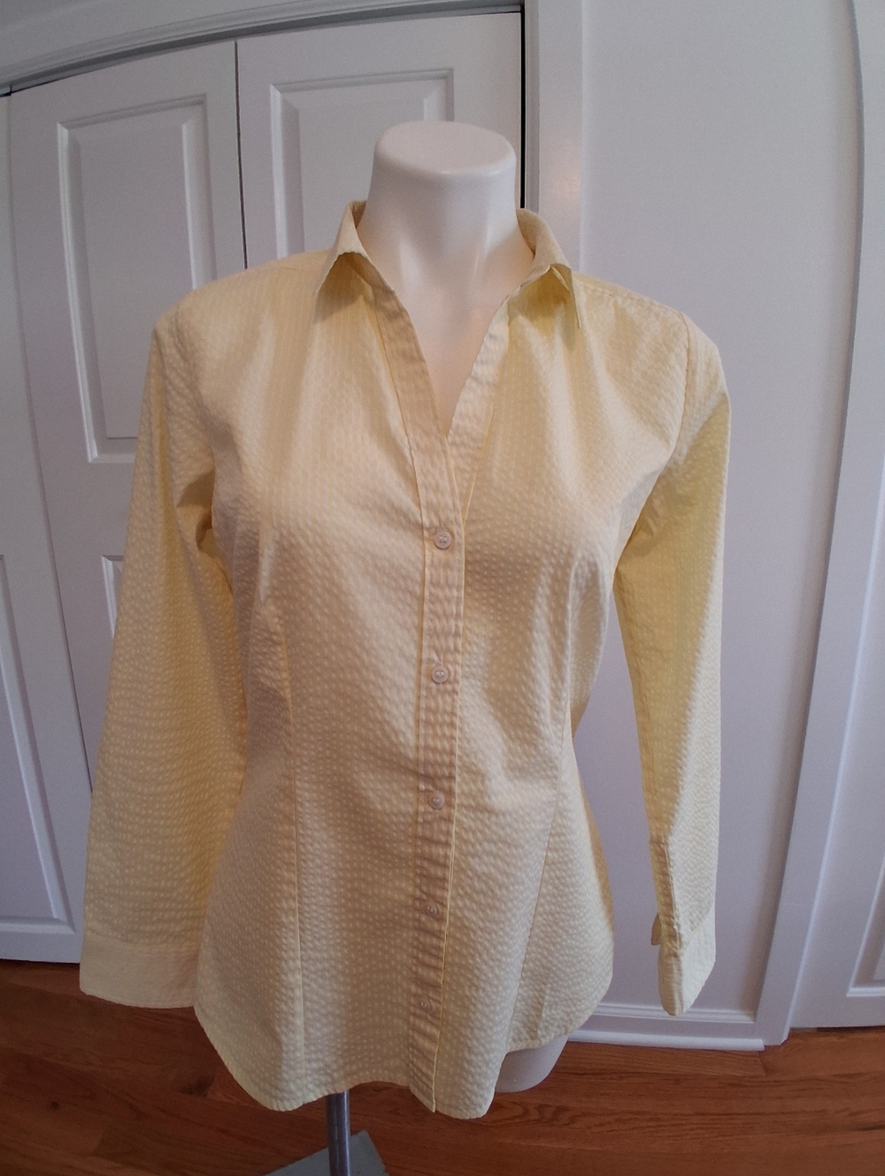 H&M Classic Women's Yellow Button-Down Shirt
